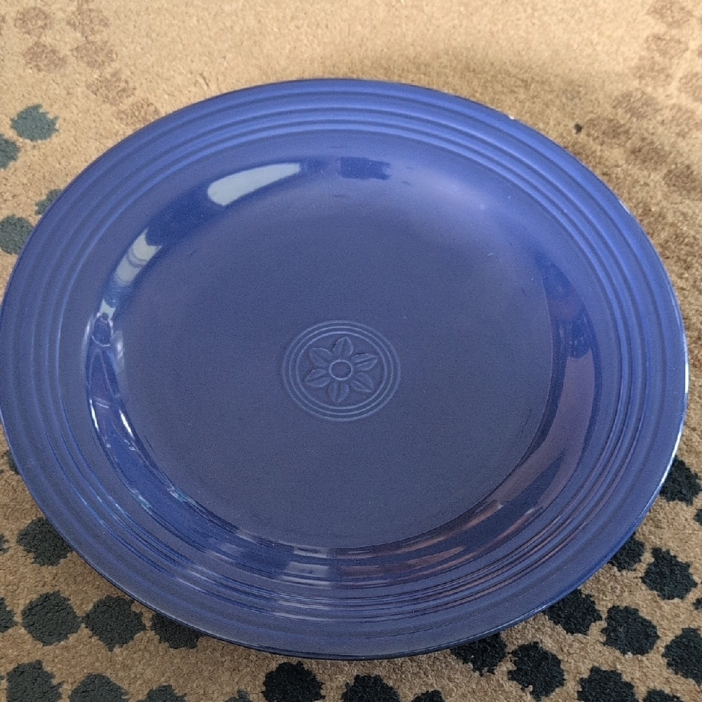 Blue Ceramic Dinner Plate